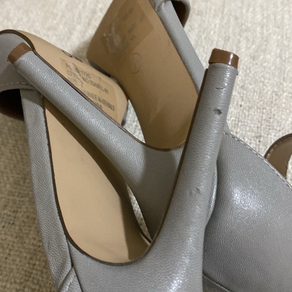 Breckelle's Grey Closed Toe, Ankle Strap Heel Shoe - Picture 11 of 11